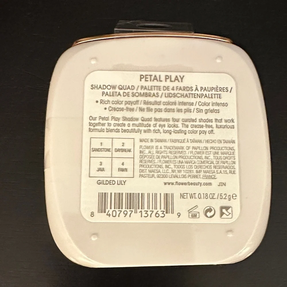Flower Petal Play Eyeshadow Quad Palette - Sandstone Daybreak Java & Fawn